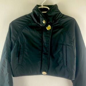 Helium size large cropped black jacket